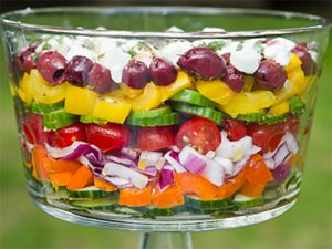 Layered Greek Salad Recipe - SavvyMom