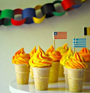 Olympic Party Torch Cupcakes Recipe - SavvyMom